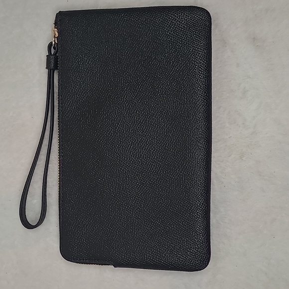 Coach Pebble Black Wristlet - Picture 7 of 12